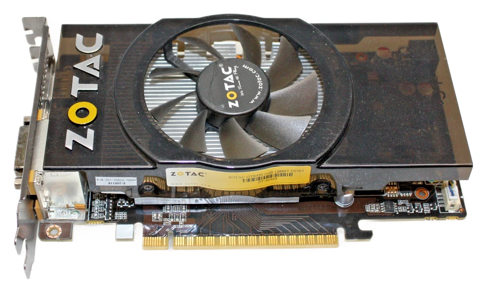 ZOTAC GTS450 Nvidia GeForce GPU - Image 3 of 4