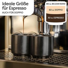 Espressotassen-Set (4 Stück) – Aus Borosilikatglas, 142 Ml, Mit Griff