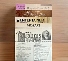 Lot of 5 Piano Solo Sheet Music Various Titles