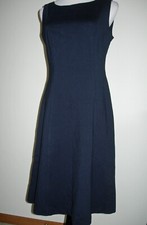 NWT TALBOTS Navy Ponte Knit Fit-and-Flare Dress   "Boss Lady"   2