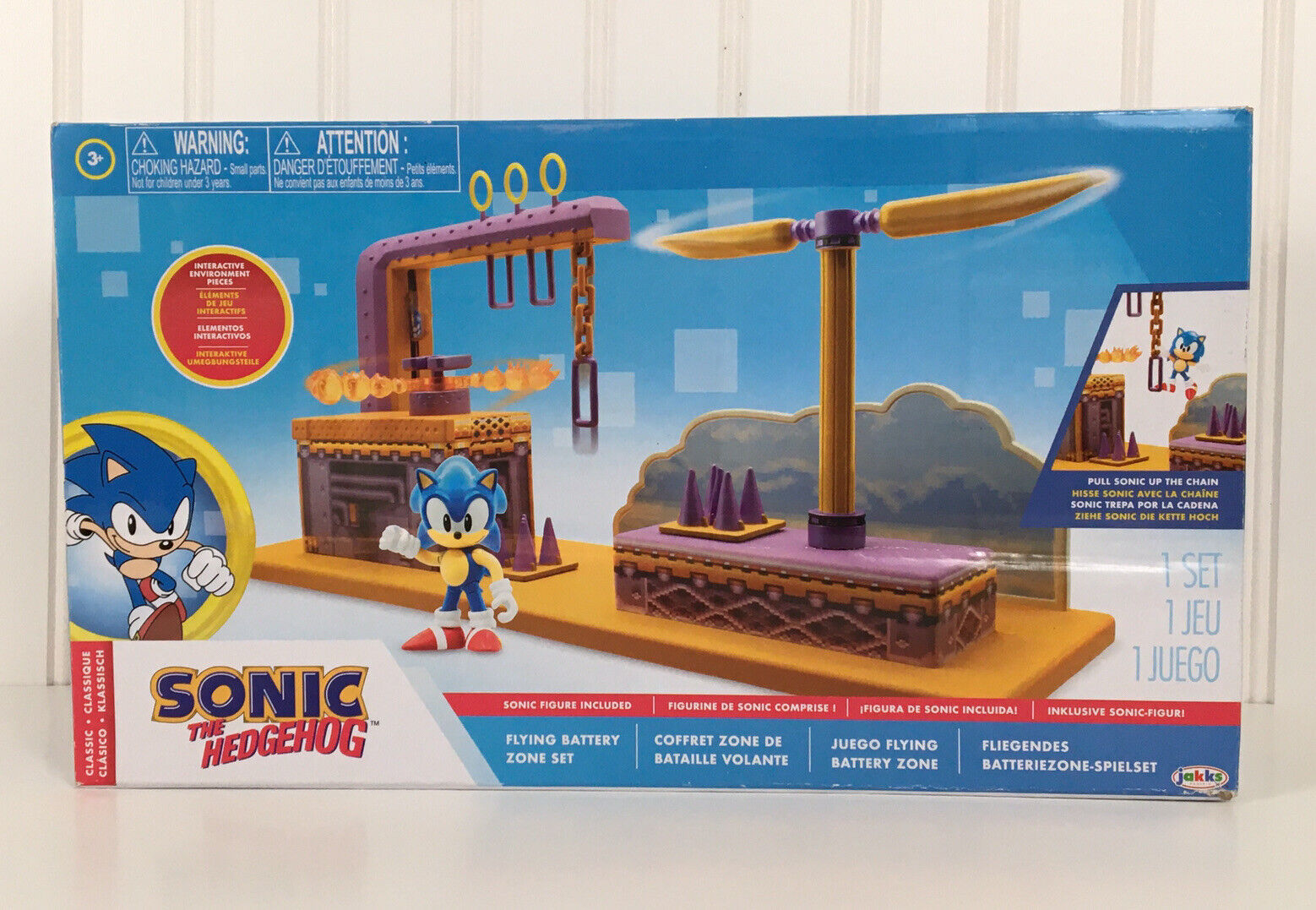 Boneco Sonic Clássico Flying Battery Zone