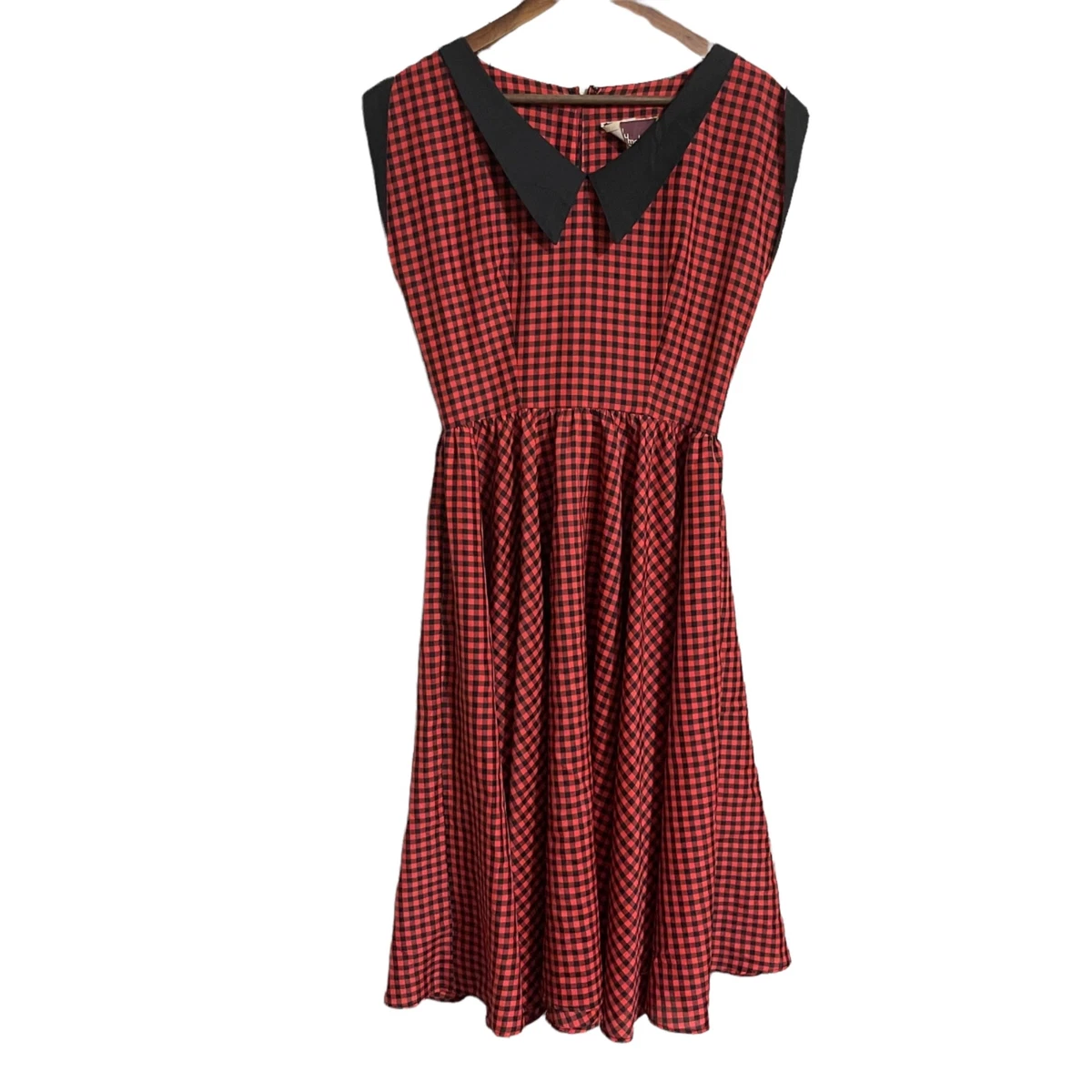 Red and black gingham deals dress