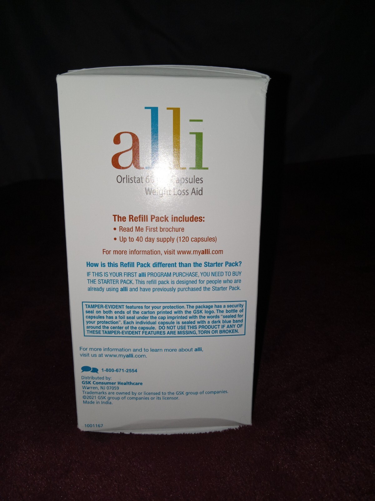 alli Weight Loss Diet Pills, Orlistat 60 mg Capsules 120 Count Refill Pack LOT eBay