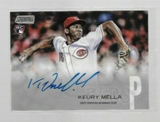2018 Stadium Club Keury Mella Rookie Autograph Card #SCA-KM Reds
