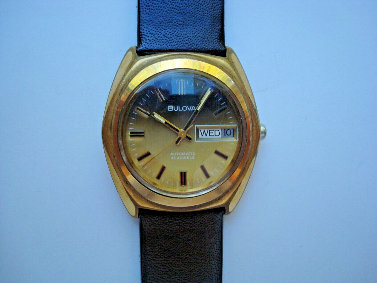 Bulova 23 Jewels Men's Automatic Watch 11 AOACB Day Date Quick Set - Main Image