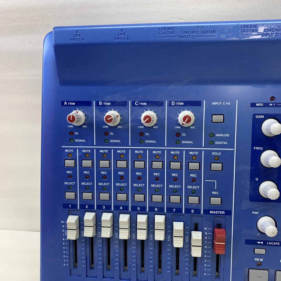 Tascam US-428 Digital Audio MIDI Controller 4-Channel USB Mixer Interface - Blue - Image 4 of 4