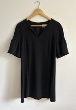 Phase Eight Black Floaty Short Black Smart Workwear Dress Work Career Office 8