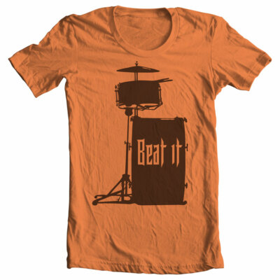 BEAT IT Drummer T-shirt Percussion Gift Drum Musician Band Music Many Sizes 