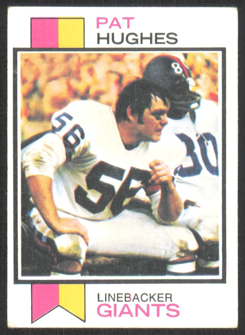 1973 Topps Pat Hughes Rookie New York Giants #201