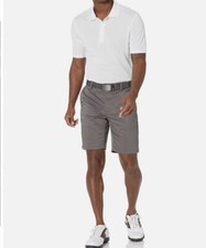 NEW Men  s Classic Fit Stretch Shorts  Grey  Sizes 34/36/38