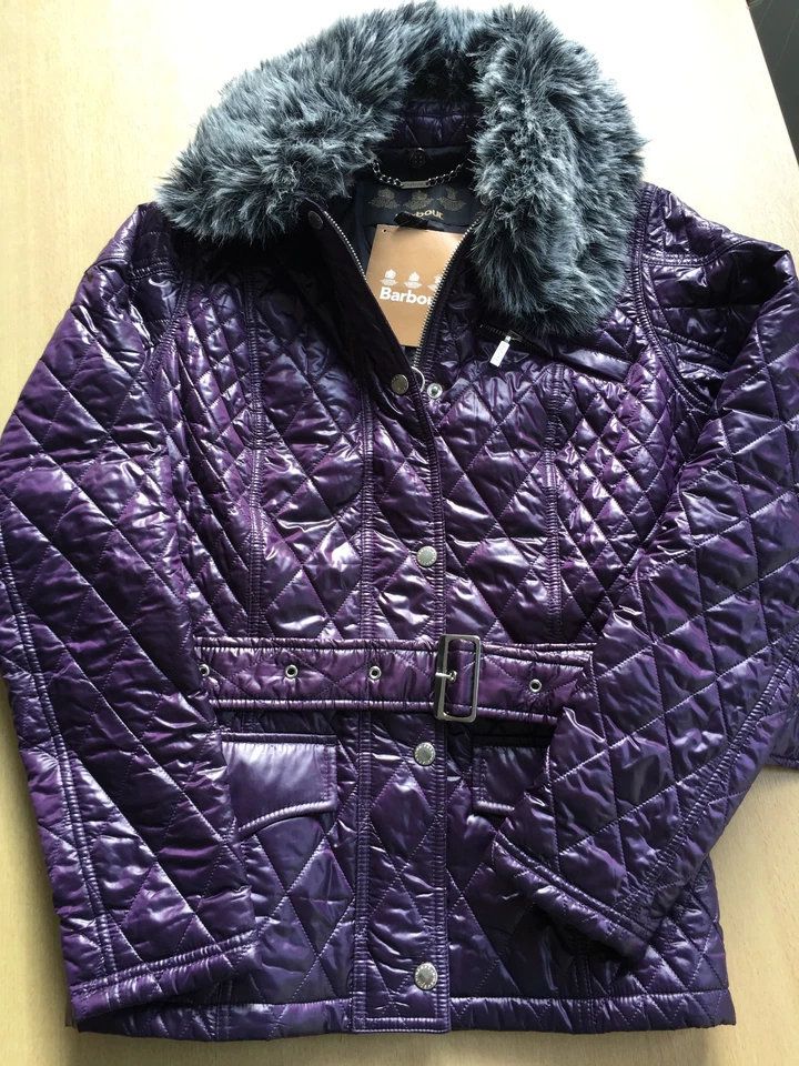 *** Neu: BARBOUR Henderson Quilt Jacket Gr. 10 (dt. 36)  in Lila ***