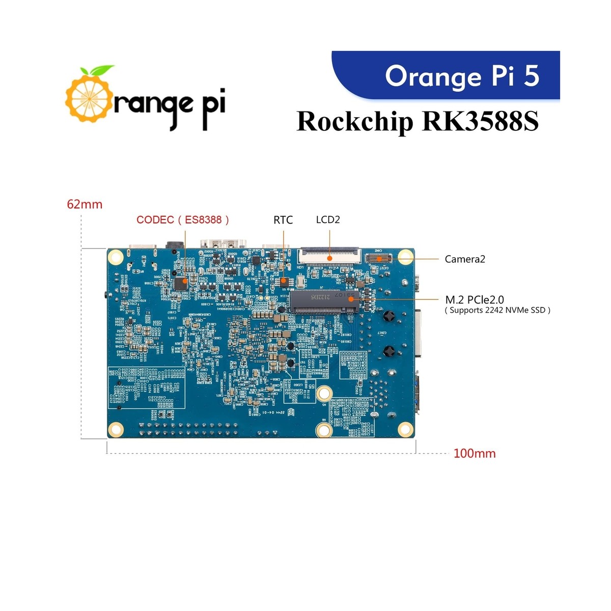ピーチ⑤ Amazon.com: Orange Pi 5 Plus 16GB Rockchip RK3588 8 Core 64
