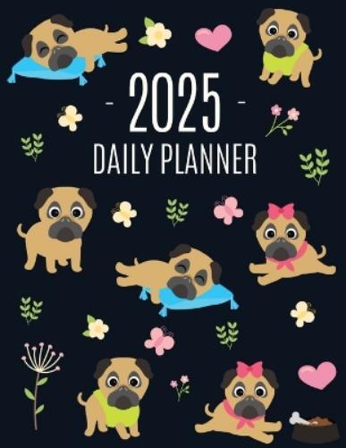 Happy Oak Tree Press Pug Planner 2025 (Tascabile)