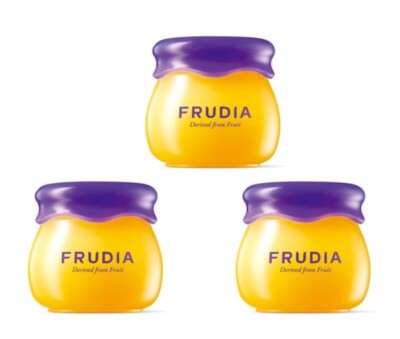 FRUDIA Blueberry Honey Lip Balm - 10ml x 3ea - Hydrating & Nourishing - K-Beauty