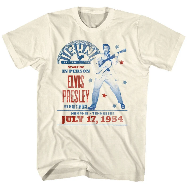 Elvis Presley Sun Records Concert Tee for Men - Memphis Vintage Style
