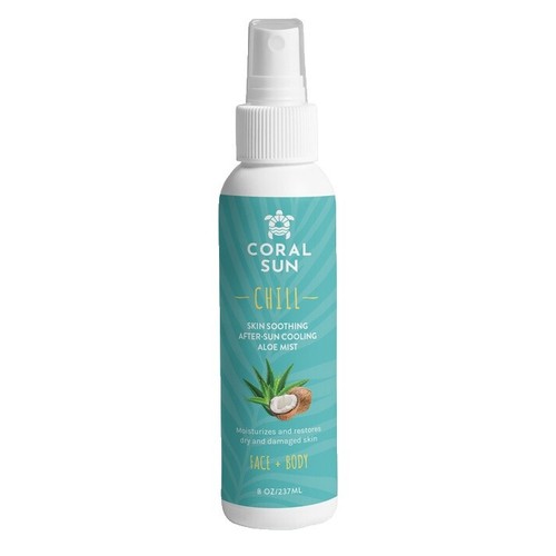 CORAL SUN CHILL Skin Soothing After-Sun Cooling Aloe Spray 8 oz. | eBay