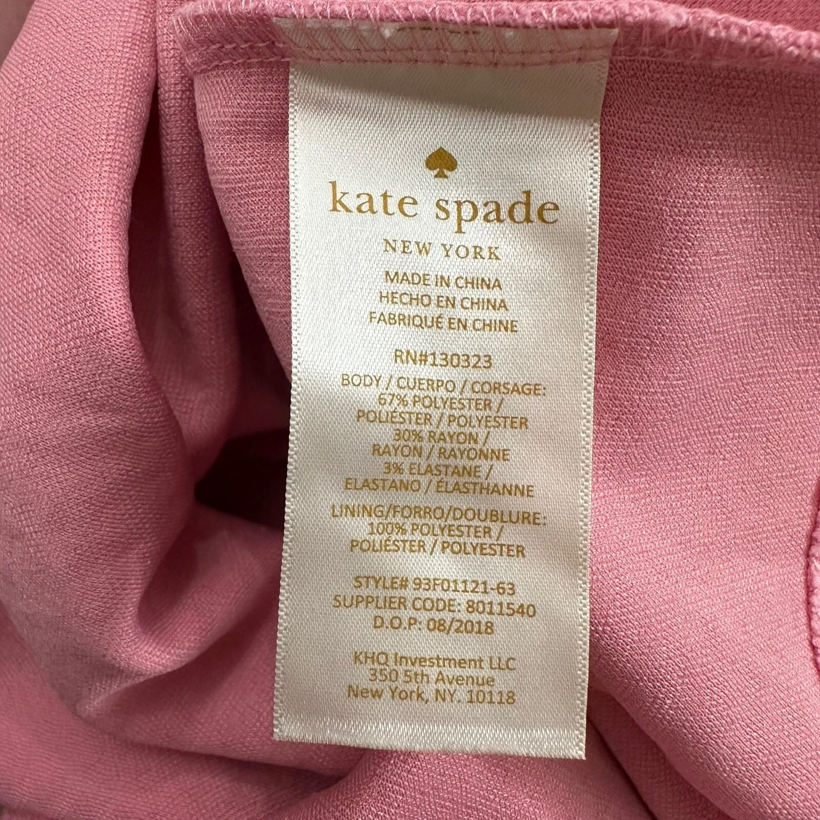 Abito Kate Spade buco della serratura 18 mos