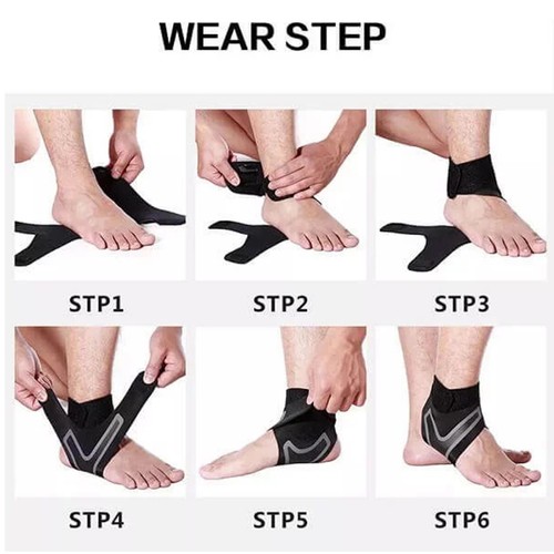 Ankle Support Strap Compression Wrap Medical Bandage Brace Foot Pain Relief UK - Picture 12 of 18