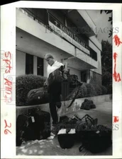 1986 Press Photo New Orleans Saints- Greg Loberg, a free agent from Berkeley Ca.