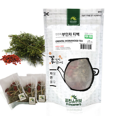 Natural Oriental Wormwood & Lycii Fructus Tisane 인진쑥 & 구기자 티백차 15teabags