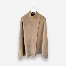 Ralph Lauren Poncho Cloak Sweater Top S/M Wool Blend Turtleneck Great Condition
