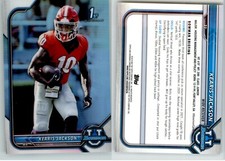 Kearis Jackson 2022 Bowman University Refractor #27 Georgia Bulldogs