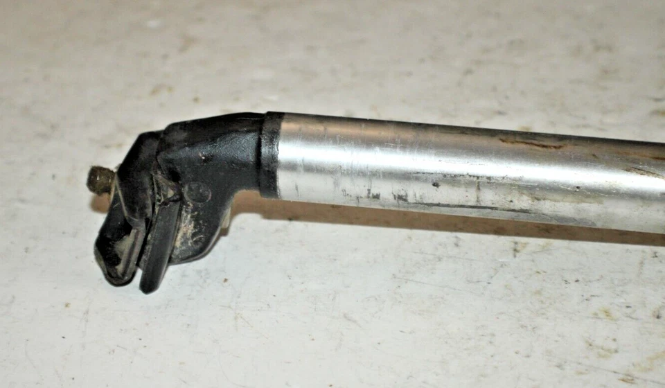 Tubo de asiento de tija de sillín de bicicleta 295/26,2 mm 20 mm desplazado plateado MTB carretera envío rápido a EE. UU. Foto 2 de 4