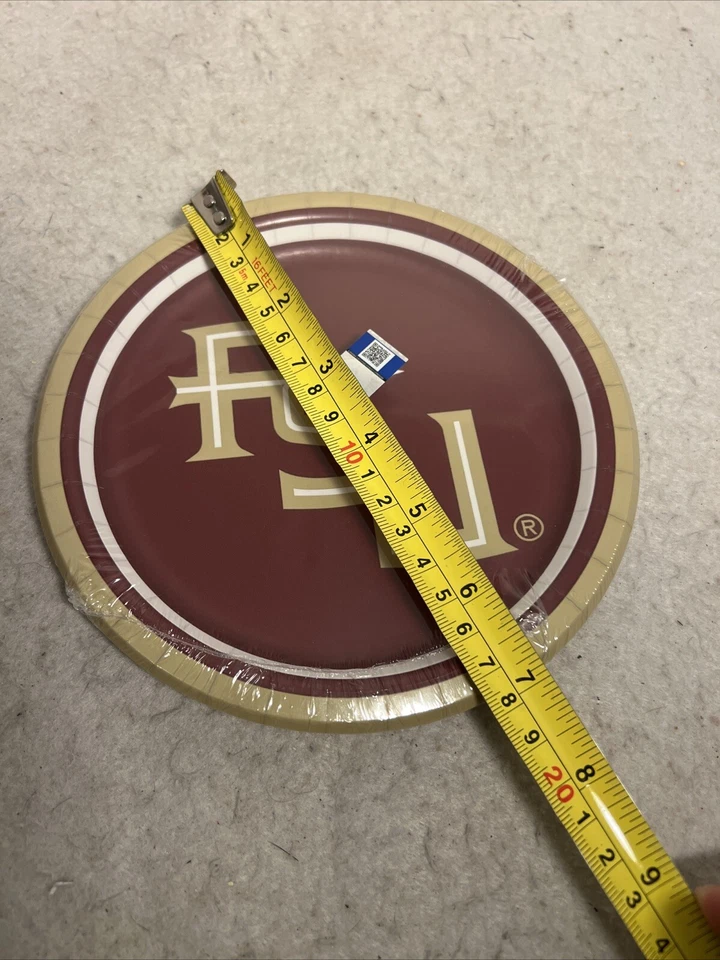 Florida State University Pack of 8 Party Dessert Plates 6 7/8 inch NEW - Image 3 of 4