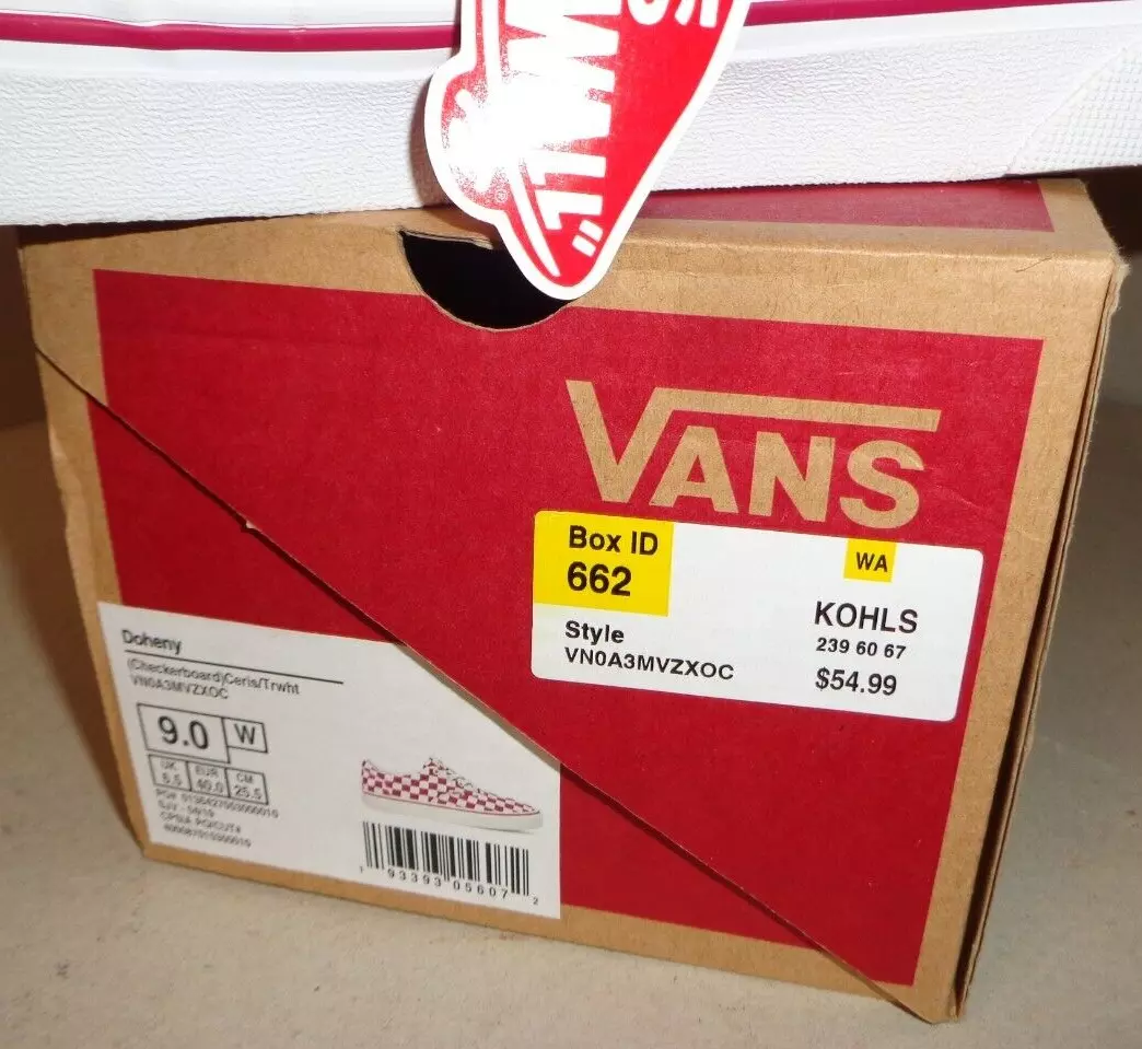 Kohls vans shop red