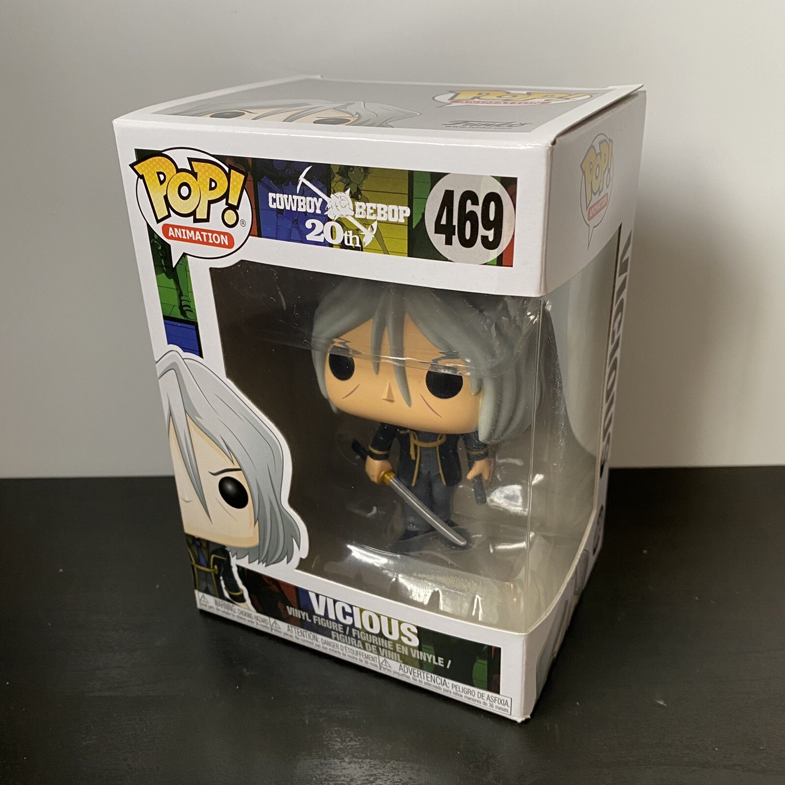 Funko Pop! Figura De Vinilo En Caja De Animación Cowboy Bebop 20Th Vicious 469 Juguete En Muy Buen Estado