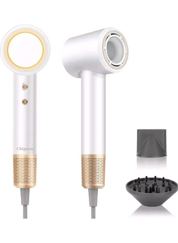Chignon High Speed Hair Dryer, Ionic Hair Dryer 110,000 RPM Brushless 4 SETTINGS - Picture 2 of 11