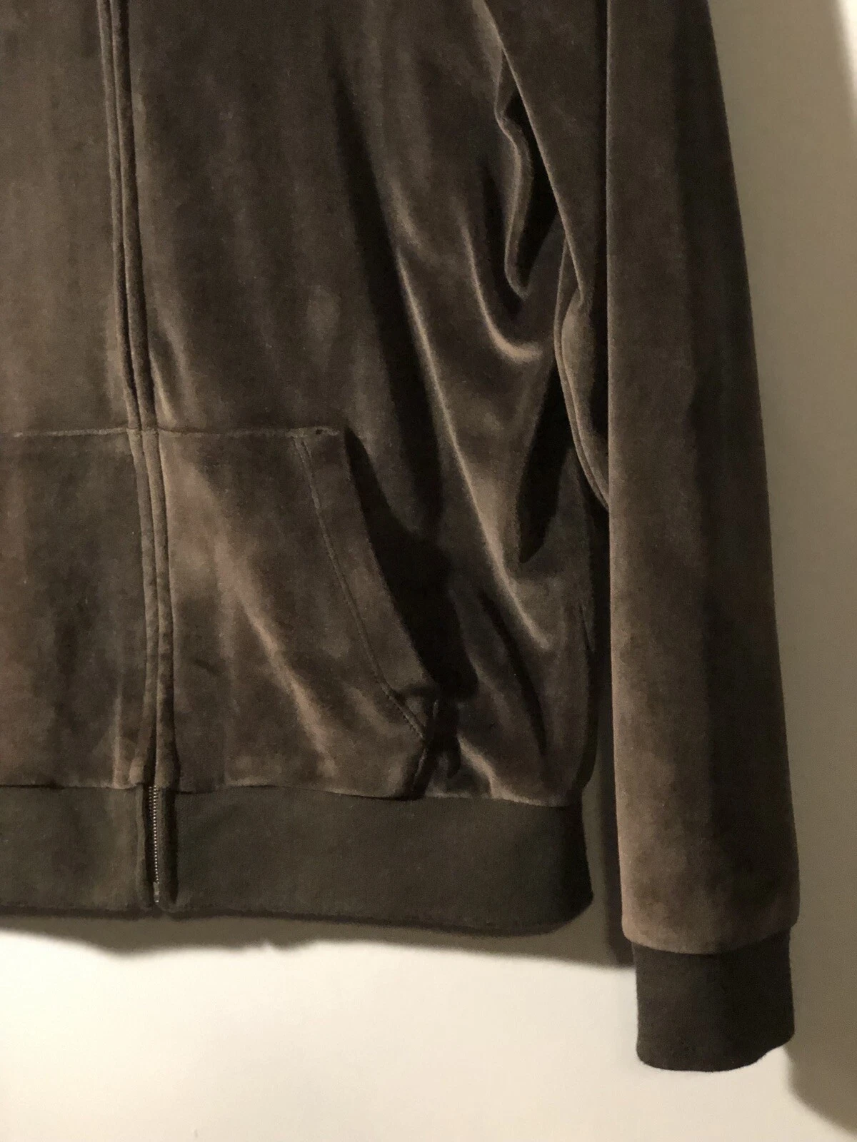 UNDERCOVER Felpa con cappuccio ROSA Victoria's Secret nera velluto con cerniera taglia S P