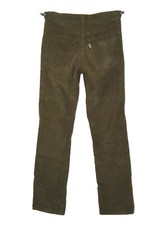 VINTAGE 1980 LEVI'S 519 CORDUROY BROWN CORDS PANTS WHITE TAB Made in USA W28 L31