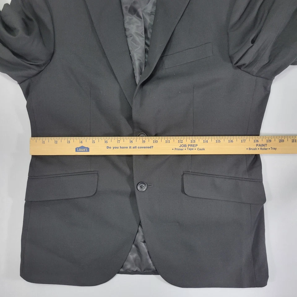 Kenneth Cole Reaction Men's Sport Coat Blazer Two Button Black Techni-Cole 38S - Image 4 of 4