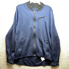 Nike Dri-FIT Hoodie Men  s M Blue Full Zip Long Sleeve Basketball Gym Jacket