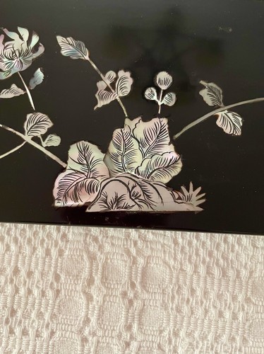 Vintage Chinese MOP Inlay Wall Hanging Set of 4 - Picture 7 of 8