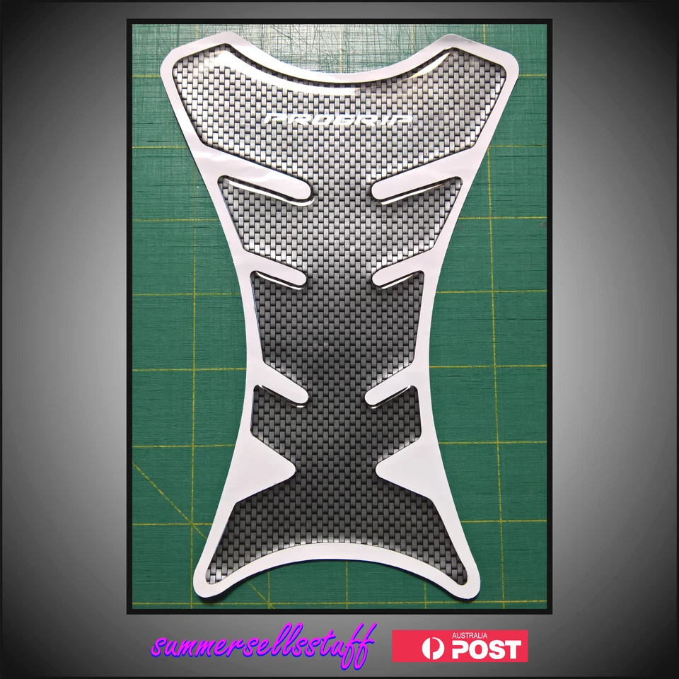 PROGRIP carbon fibre look motorcycle road bike fuel tank protector grip antislip - image 2 of 2