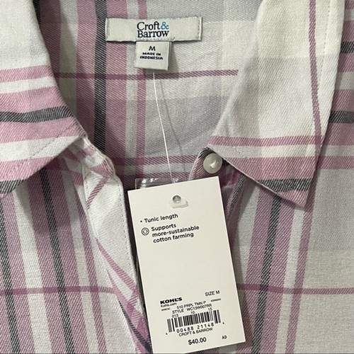 Camicia tunica rilassata Croft & Barrow M - Foto 3 di 6