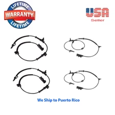 Set of 4 ABS Wheel Speed Sensor Front Rear Left & Right Fit:GRAND CHEROKEE 11-14