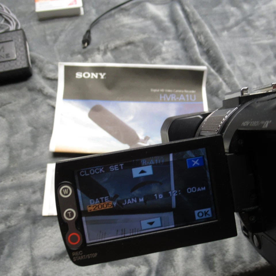 Sony HVR-A1U HDV 1080i MiniDV Camcorder w/ Accessories & Manual Powers On - Image 3 of 4