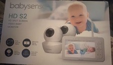 NEW -BabySense 5" HD Split-Screen Baby Monitor Video Baby Monitor with Camera