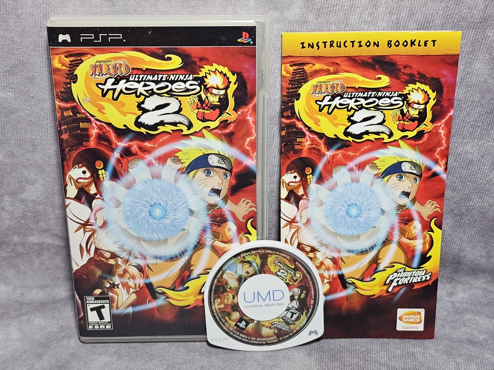 Naruto: Ultimate Ninja Heroes 2 The Phantom Fortress (Sony PSP, 2008) - Complete