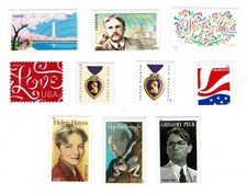 10 DIFFERENT FOREVER STAMPS - MNH