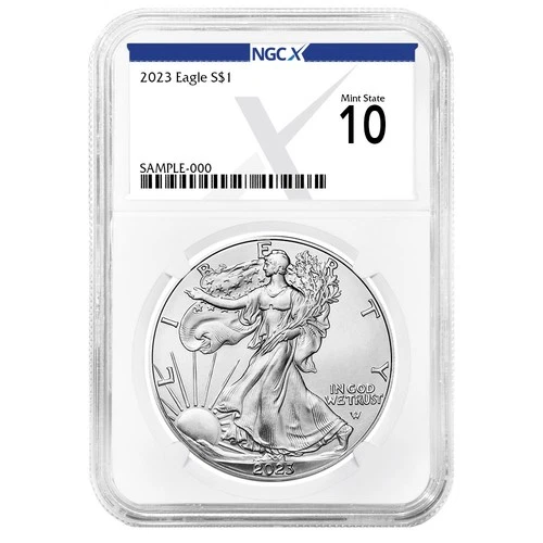 2023 $1 American Silver Eagle NGCX MS10 X Label