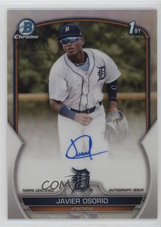 2023 Bowman Chrome Prospect Refractor 497/499 Javier Osorio #CPA-JO Auto 0rd2