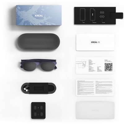 XREAL 1S 3DoF AR Glasses 500'' Virtual Screen 52° FOV Native 2D to Real 3D 120Hz