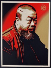 Shepard Fairey “Ai Weiwei” - Screen Print - Signed - Obey Giant