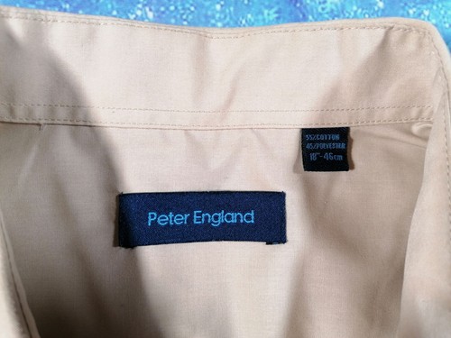 Peter England Hemd XXL Creme 18" Ausschnitt Langarm - Bild 3 von 4