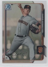 2015 Bowman Chrome Prospects Refractor 164/499 Chris Stratton #BCP54 y0i