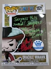 Funko Pop! One Piece Dracule Mihawk #1521 Signed By Steven John and JSA certify